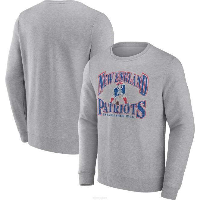 облекло Patriots Jersey пуловер пуловер с марка fanatics heathered charcoal playability мъже T8TH567