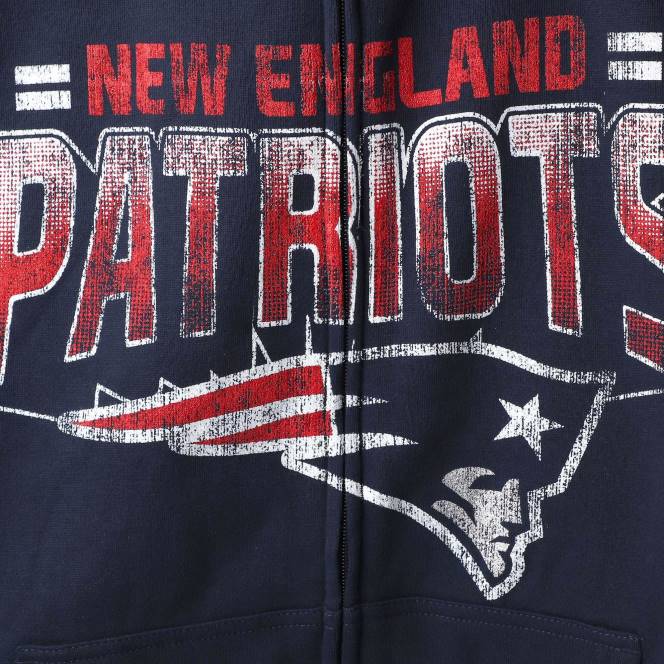 облекло Patriots Jersey g-iii sports by carl banks тъмносин перфектен сезонен суичър с цял цип мъже T8TH651