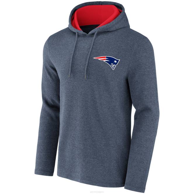 облекло Patriots Jersey nfl x darius rucker колекция от fanatics Heathered морско вафлен плетен пуловер с качулка мъже T8TH807