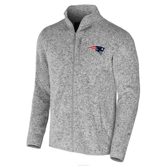 облекло Patriots Jersey nfl x darius rucker колекция от fanatics хедър сиво поларено яке с пълен цип мъже T8TH487