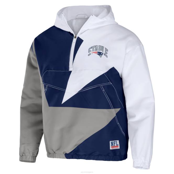 облекло Patriots Jersey nfl x staple тъмносиньо леко яке с четвърт цип мъже T8TH586