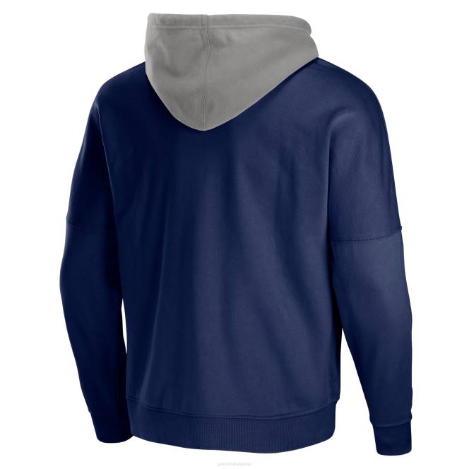 облекло Patriots Jersey nfl x staple тъмносиньо ретро пране пуловер с качулка мъже T8TH739