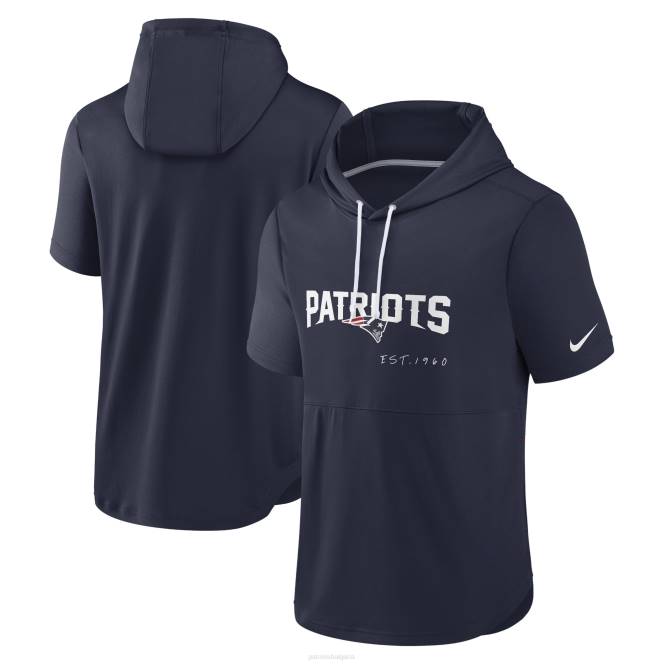 облекло Patriots Jersey Тъмносин пуловер с къс ръкав nike мъже T8TH468