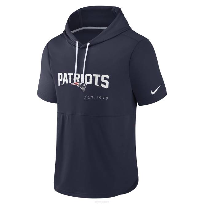 облекло Patriots Jersey Тъмносин пуловер с къс ръкав nike мъже T8TH468