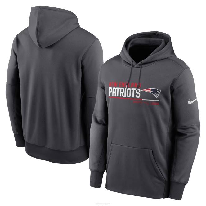 облекло Patriots Jersey пуловер nike anthracite prime logo name сплит пуловер мъже T8TH509