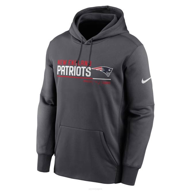 облекло Patriots Jersey пуловер nike anthracite prime logo name сплит пуловер мъже T8TH509