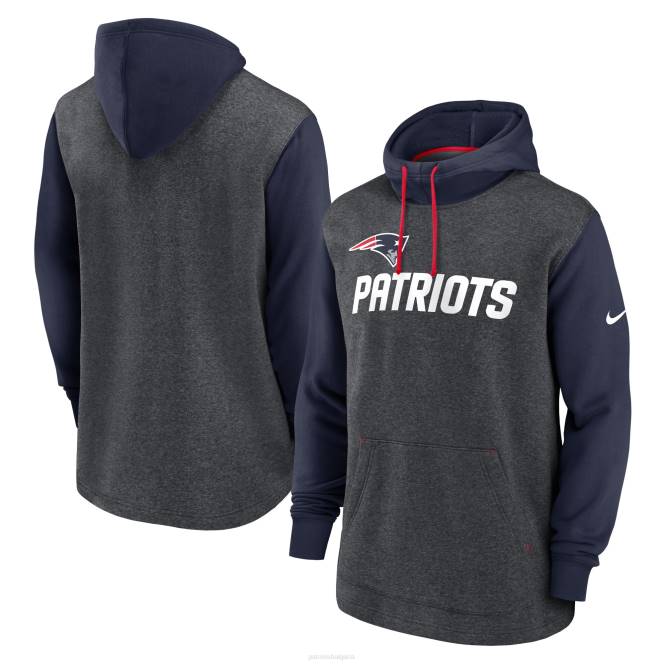 облекло Patriots Jersey пуловер nike heathered charcoal/navy surrey legacy мъже T8TH597
