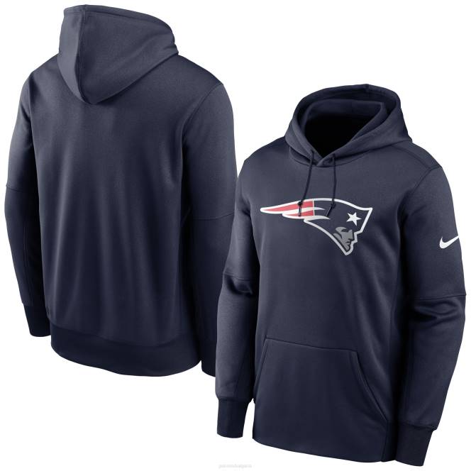 облекло Patriots Jersey пуловер с качулка с основно лого на nike navy fan gear мъже T8TH469