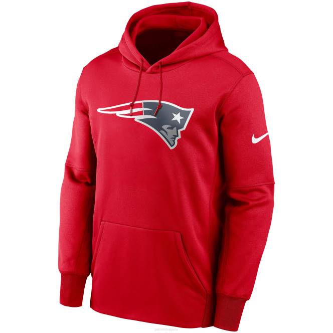 облекло Patriots Jersey пуловер с качулка с основно лого на nike red fan gear мъже T8TH484