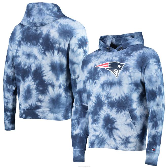 облекло Patriots Jersey tommy hilfiger тъмносинен пуловер с качулка с вратовръзка мъже T8TH743