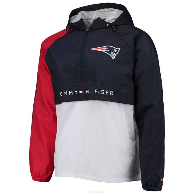 облекло Patriots Jersey tommy hilfiger тъмносин/червен реглан пуловер с половин цип мъже T8TH771