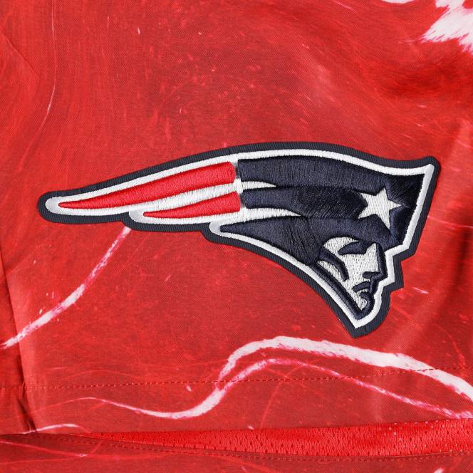 облекло Patriots Jersey професионални стандартни червени къси панталони с мраморен принт мъже T8TH1735