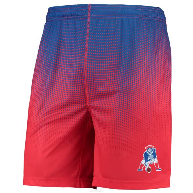 облекло Patriots Jersey foco royal/червено историческо лого пикселен градиент шорти за обучение мъже T8TH1719