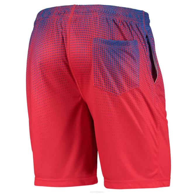облекло Patriots Jersey foco royal/червено историческо лого пикселен градиент шорти за обучение мъже T8TH1719
