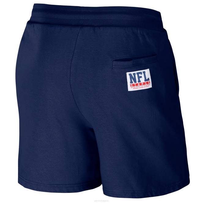 облекло Patriots Jersey nfl x щапелни тъмносини къси панталони от ретро изпран полар мъже T8TH1728