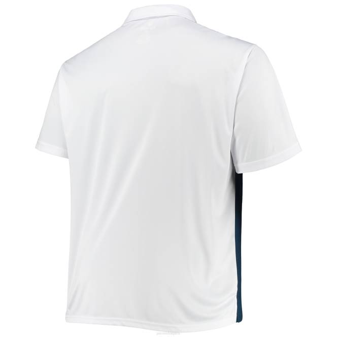 облекло Patriots Jersey бяло/тъмносиньо голямо и високо избледняващо поло мъже T8TH1395