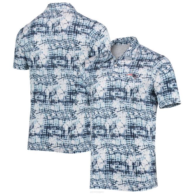 облекло Patriots Jersey ярко поло антигуа флот мъже T8TH1410