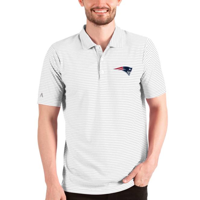 облекло Patriots Jersey антигуа бяло уважение поло мъже T8TH1480