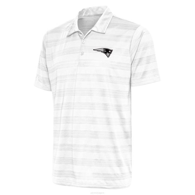 облекло Patriots Jersey антигуа бяло метално лого компас поло мъже T8TH1512