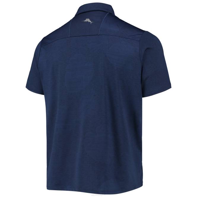облекло Patriots Jersey Tommy Bahama Navy Palm Coast Delray Frond Allover Islandzone Polo мъже T8TH1356
