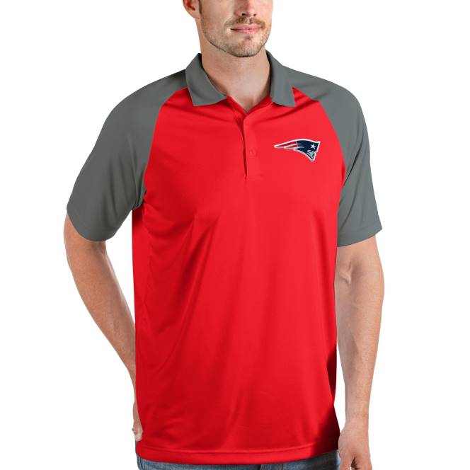 облекло Patriots Jersey antigua red/steel nova polo мъже T8TH1393