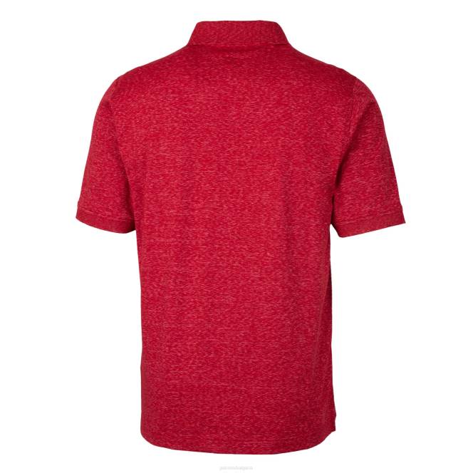 облекло Patriots Jersey cutter & buck червена каска предимство пространство боя три смеси поло мъже T8TH1304