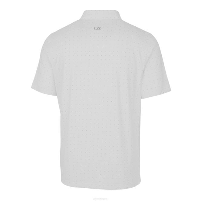 облекло Patriots Jersey cutter & buck бяла каска щука с двоен принт на точки разтегливо поло мъже T8TH1355