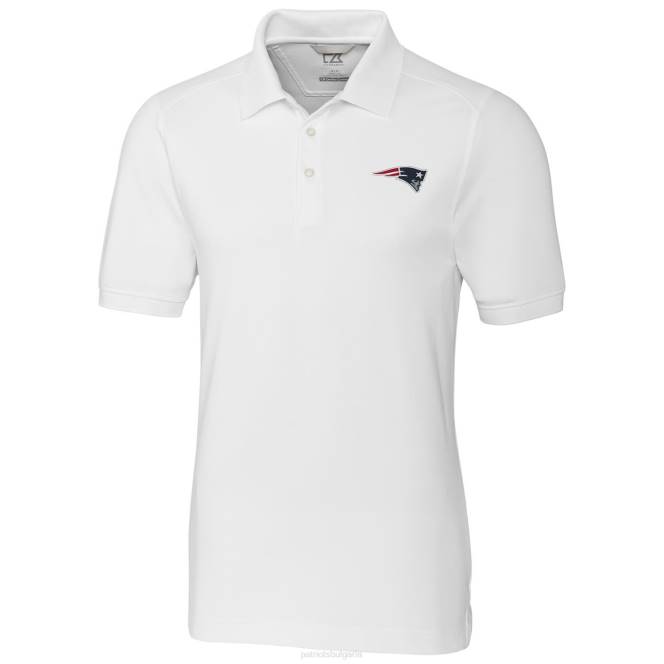 облекло Patriots Jersey cutter & buck бяло поло с голямо и високо предимство мъже T8TH1606