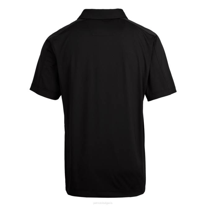 облекло Patriots Jersey cutter & buck black throwback logo prospect текстурирано еластично поло мъже T8TH1314