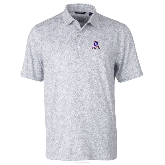 облекло Patriots Jersey cutter & buck grey throwback logo pike constellation stretch polo мъже T8TH1550