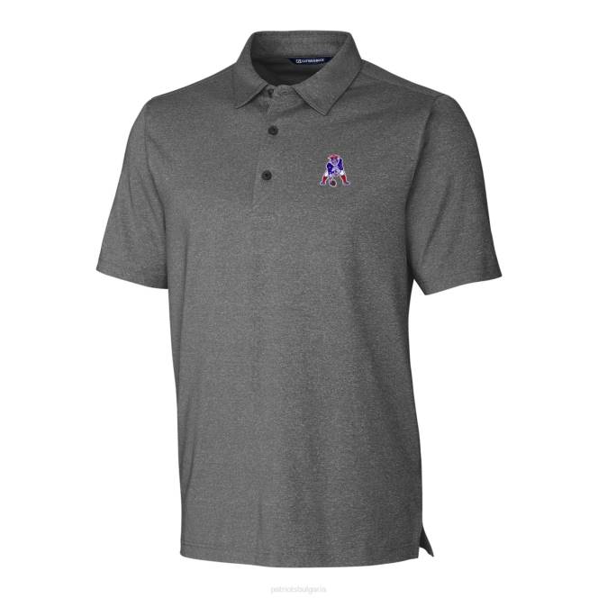 облекло Patriots Jersey cutter & buck heather charcoal throwback logo forge heathered stretch polo мъже T8TH1598