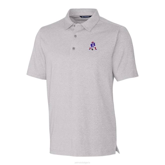 облекло Patriots Jersey cutter & buck heather grey throwback logo forge heathered stretch polo мъже T8TH1601