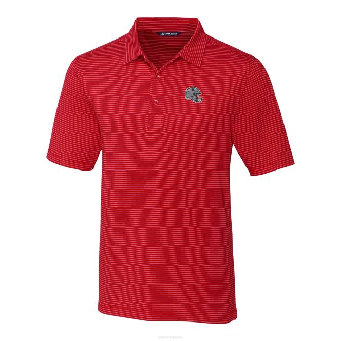 облекло Patriots Jersey cutter & buck red helmet forge pencil stripe stretch polo мъже T8TH1290