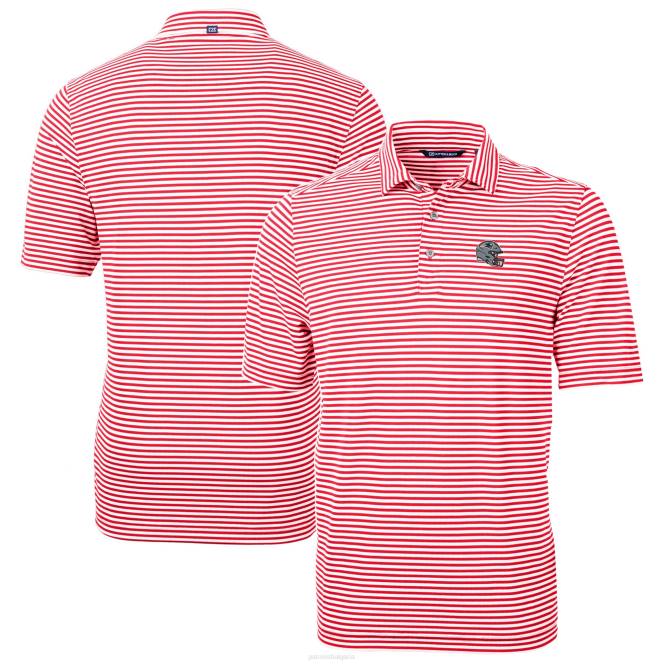 облекло Patriots Jersey cutter & buck red helmet virtue eco pique stripe recycled polo мъже T8TH1311