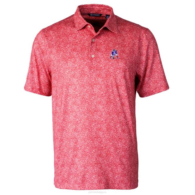 облекло Patriots Jersey cutter & buck red throwback logo pike constellation stretch polo мъже T8TH1404