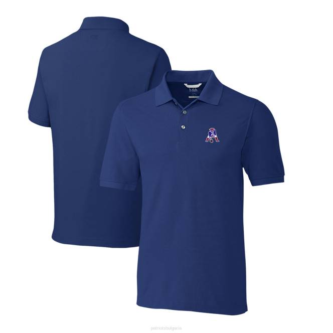 облекло Patriots Jersey cutter & buck royal advantage tri-blend pique throwback polo мъже T8TH1435