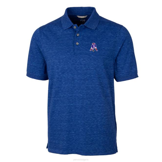 облекло Patriots Jersey cutter & buck royal advantage tri-blend space dye throwback polo мъже T8TH1530