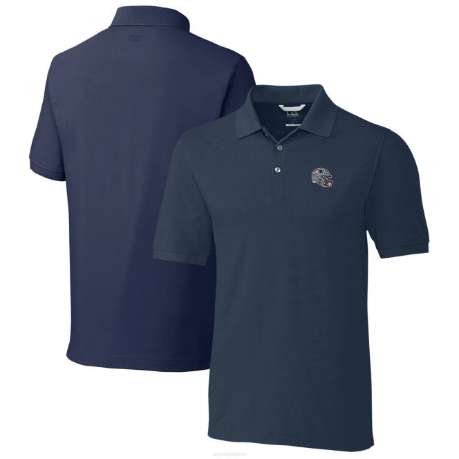 облекло Patriots Jersey cutter & buck флотска каска предимство tri-blend pique polo мъже T8TH1285