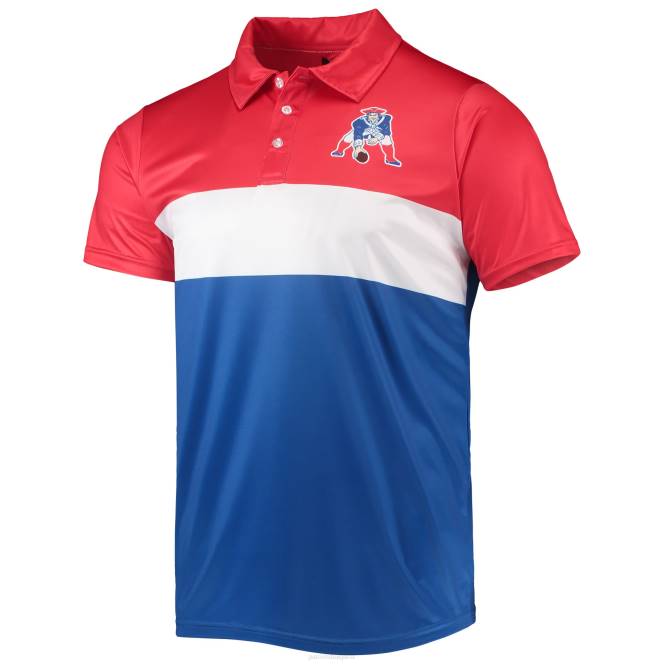 облекло Patriots Jersey foco red/royal retro colorblock polo мъже T8TH1335