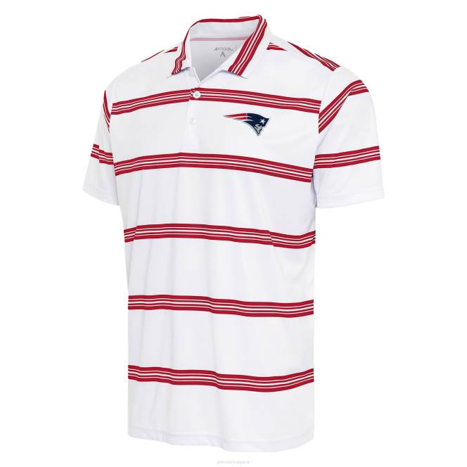 облекло Patriots Jersey антигуа бяло/червено groove polo мъже T8TH1515