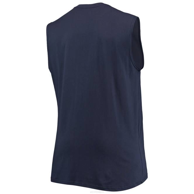 облекло Patriots Jersey тъмносин голям и висок мускулест потник мъже T8TH1823