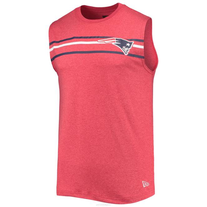 облекло Patriots Jersey нова ера червен потник без ръкави мъже T8TH1846