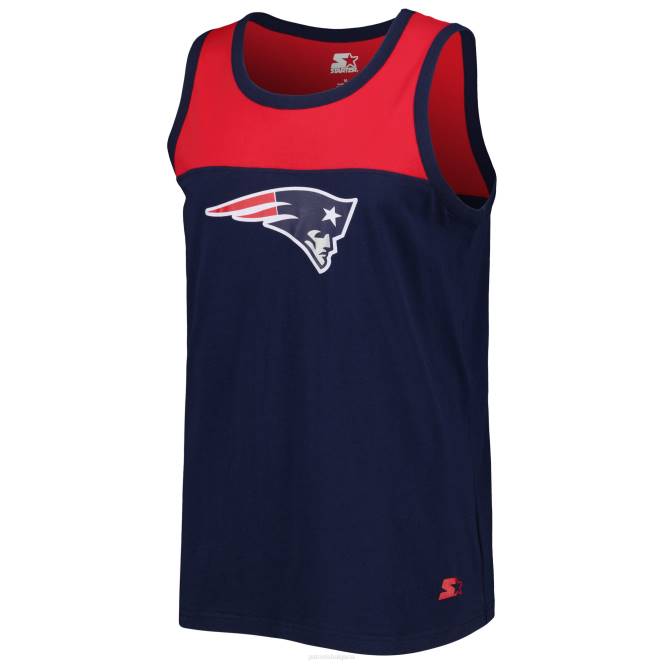 облекло Patriots Jersey начален моден потник с тъчдаун синьо/червено лого мъже T8TH1873