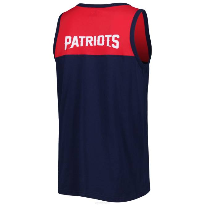 облекло Patriots Jersey начален моден потник с тъчдаун синьо/червено лого мъже T8TH1873
