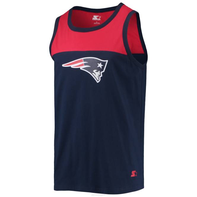 облекло Patriots Jersey начинаещ тъмносиньо/червен екип тъчдаун моден потник мъже T8TH1904