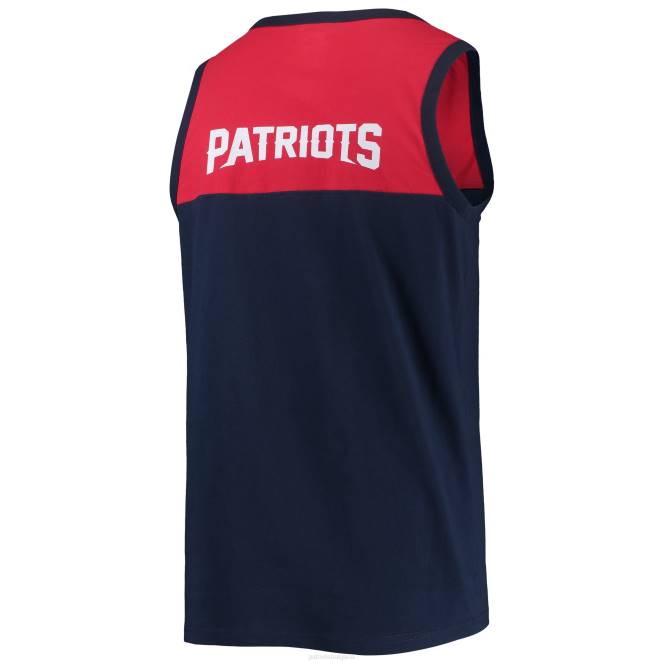 облекло Patriots Jersey начинаещ тъмносиньо/червен екип тъчдаун моден потник мъже T8TH1904