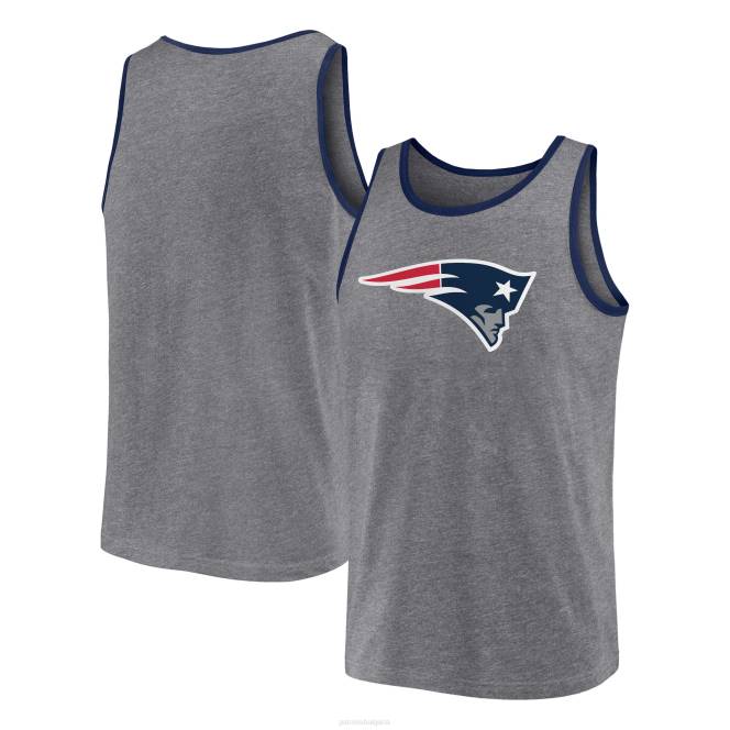 облекло Patriots Jersey потник с марката fanatics heather grey мъже T8TH1788