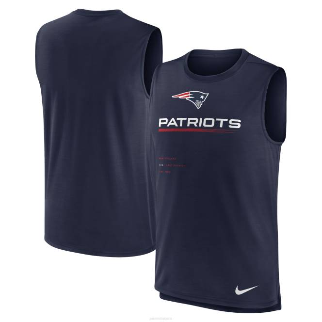 облекло Patriots Jersey потник nike blue muscle trainer мъже T8TH1783