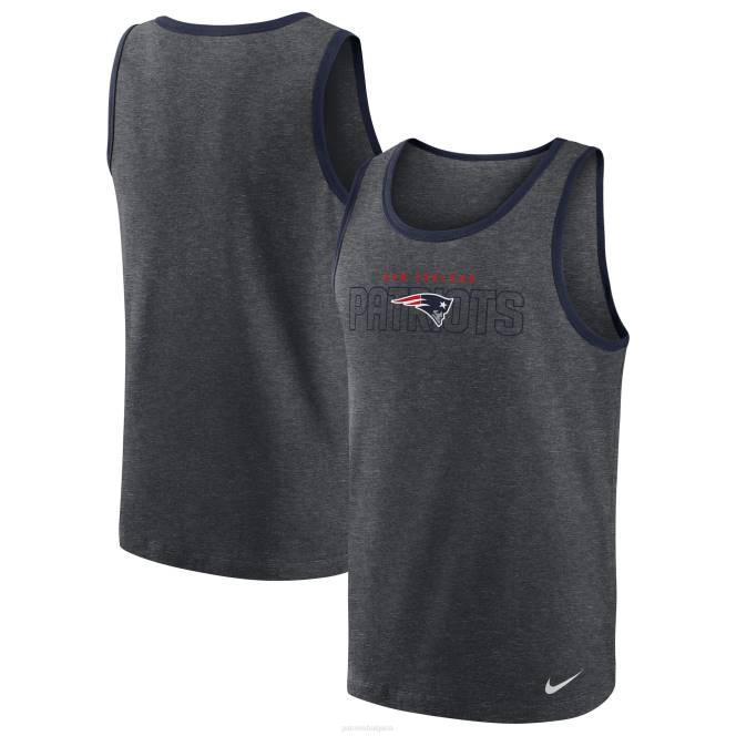 облекло Patriots Jersey nike heathered charcoal tri-blend потник мъже T8TH1853