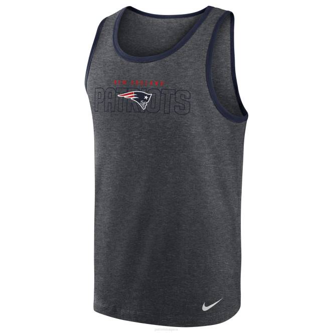 облекло Patriots Jersey nike heathered charcoal tri-blend потник мъже T8TH1853